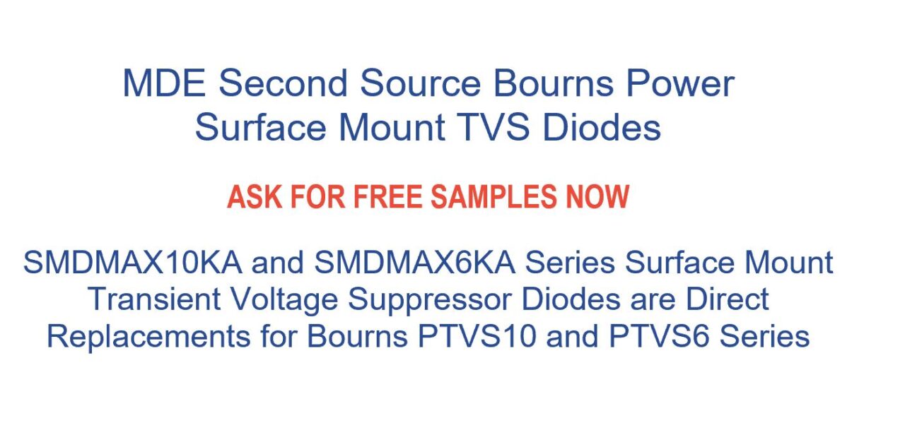 Mde Second Source Bourns Power Surface Mount Tvs Diodes Mde Semiconductor