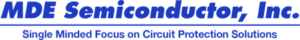 MDE logo: manufacturer of transient voltage suppressor diode