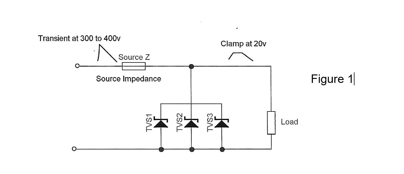 diagram of tvs diodes in series